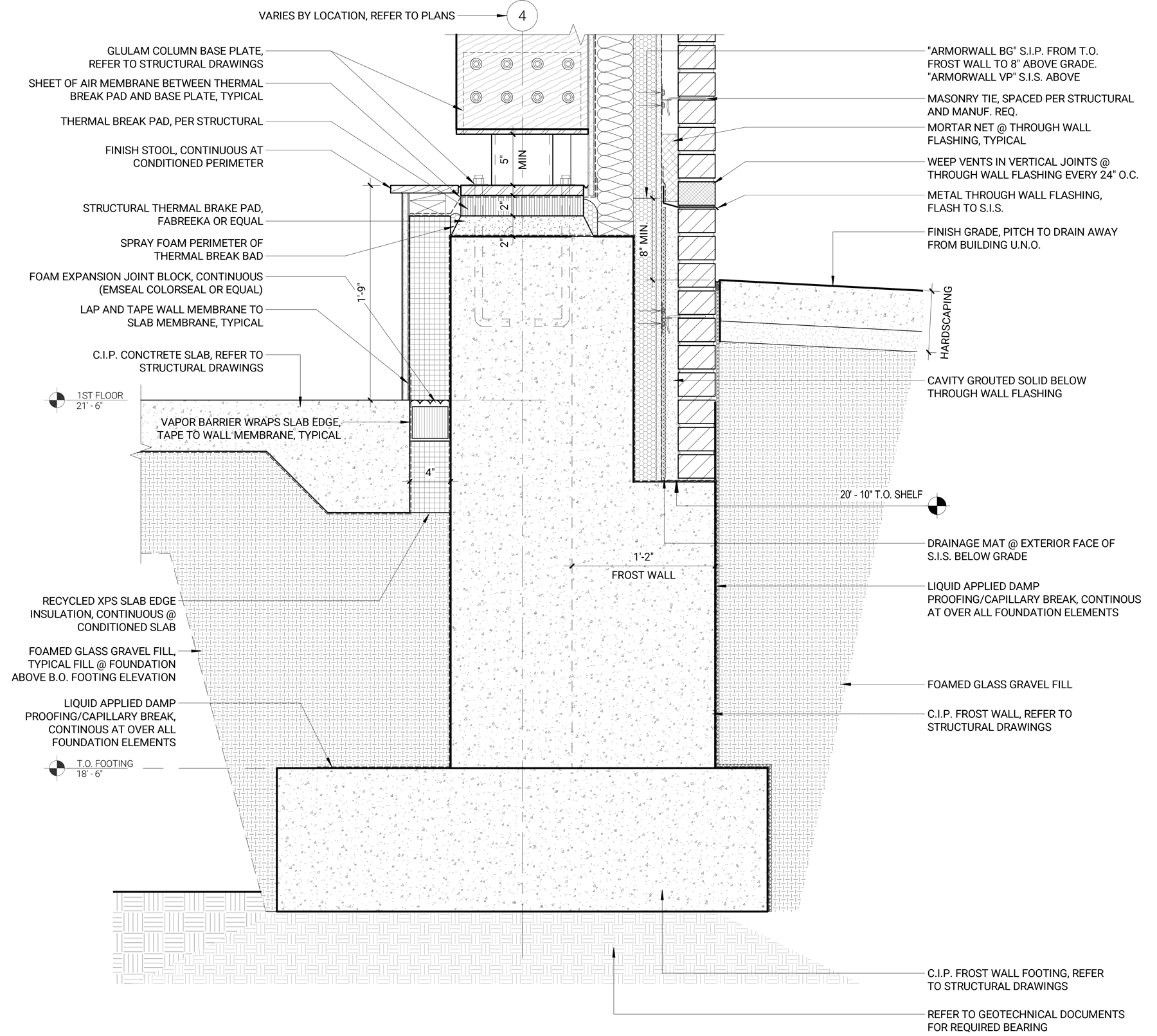 11 E Lenox Column Base Detail