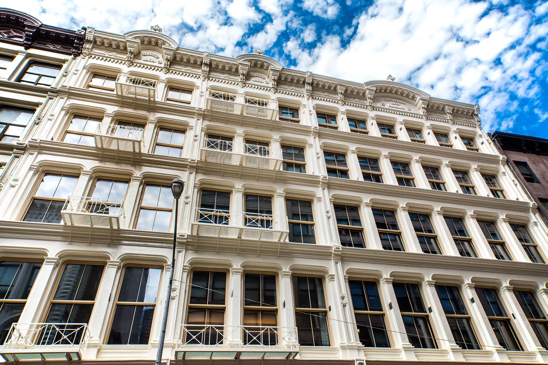 The facade of 60 White Street in Manhattan.