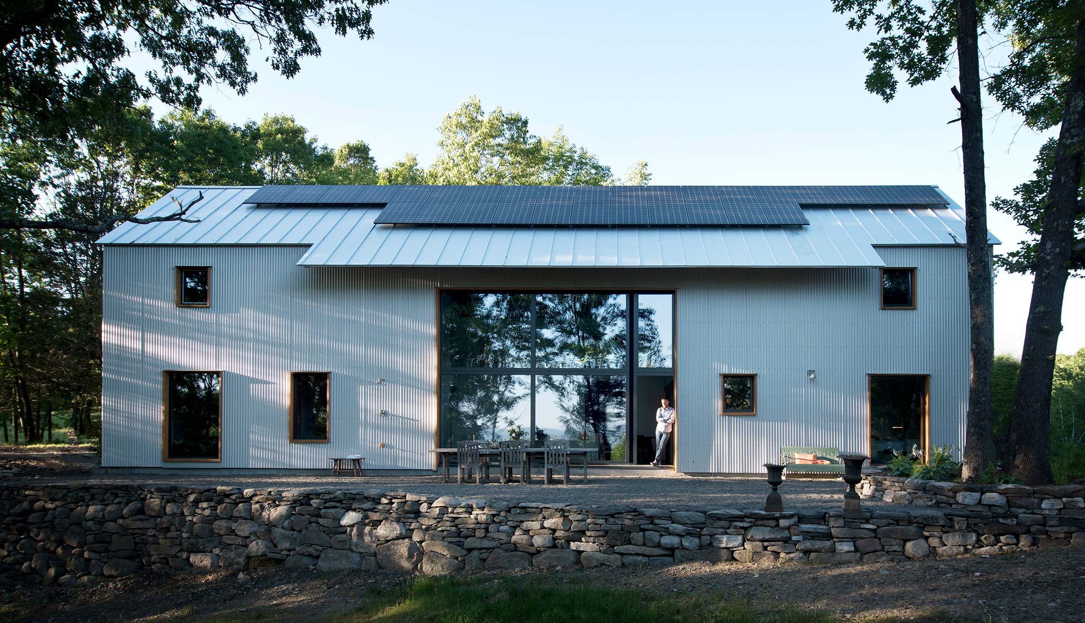 The exterior of Accord Passive House, which has been outfitted with Zola windows and doors.