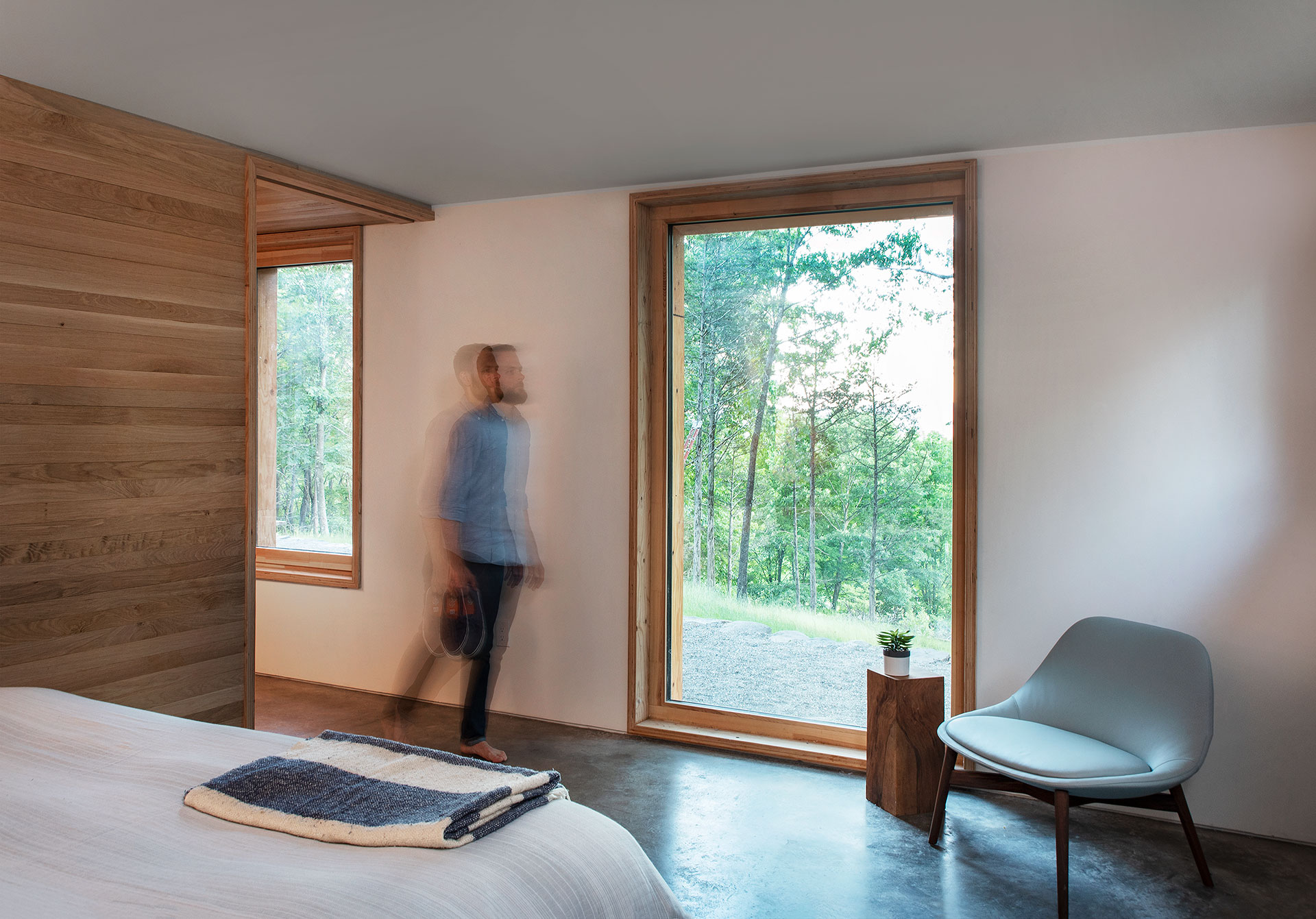 The interior of Accord Passive House.