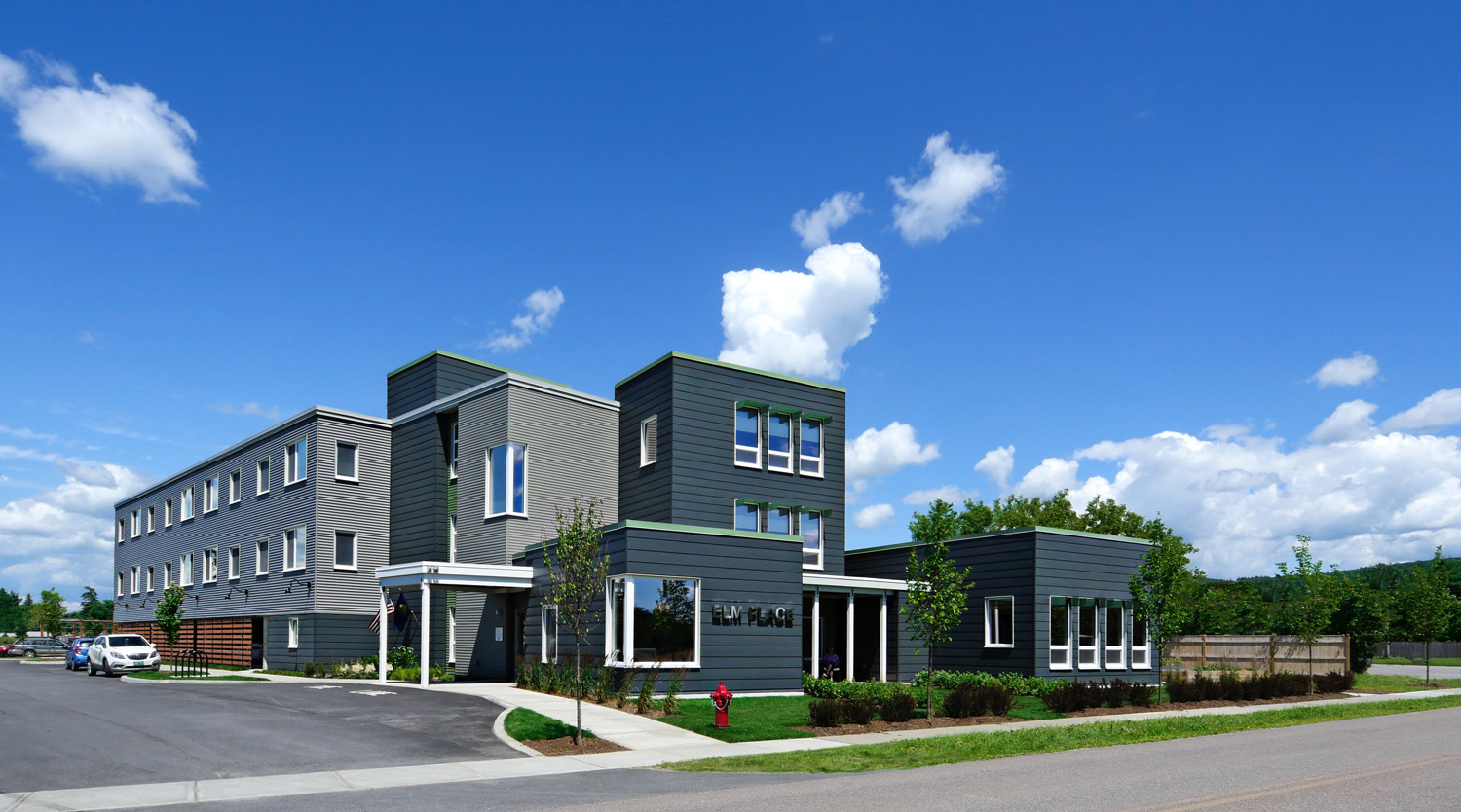 The Phius-certified Elm Place, a 30-unit senior housing project located in Milton, VT.