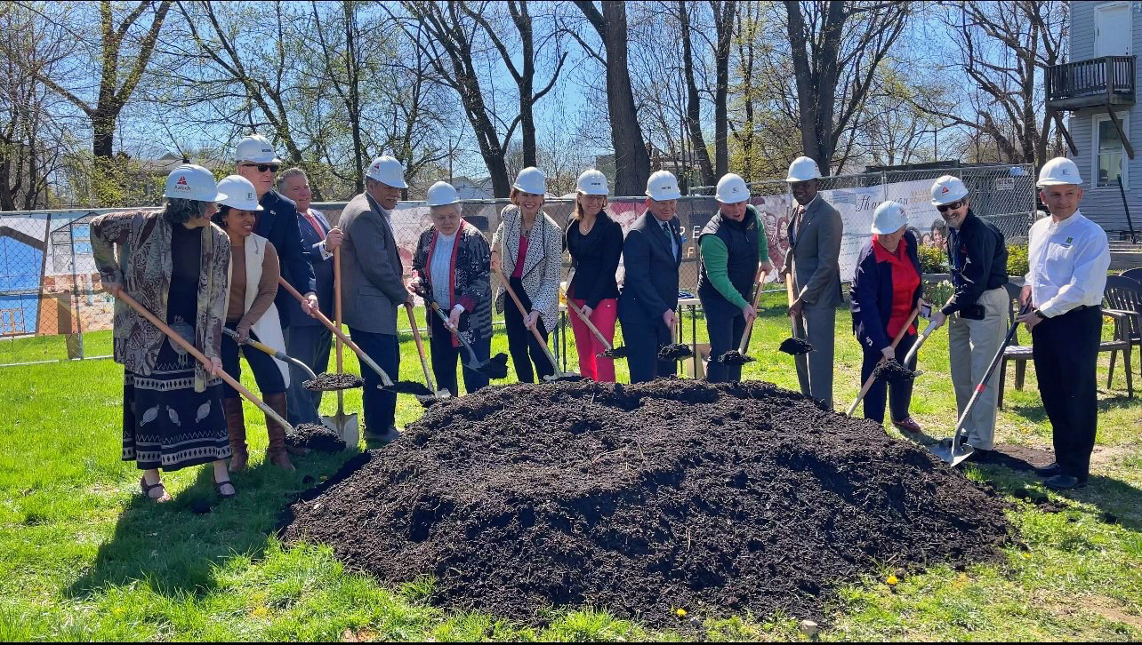 The Underground Railroad Interpretive Center's groundbreaking ceremony in the Arbor Hill neighborhood of Albany, NY. Photo courtesy of Daniel Hurtt.