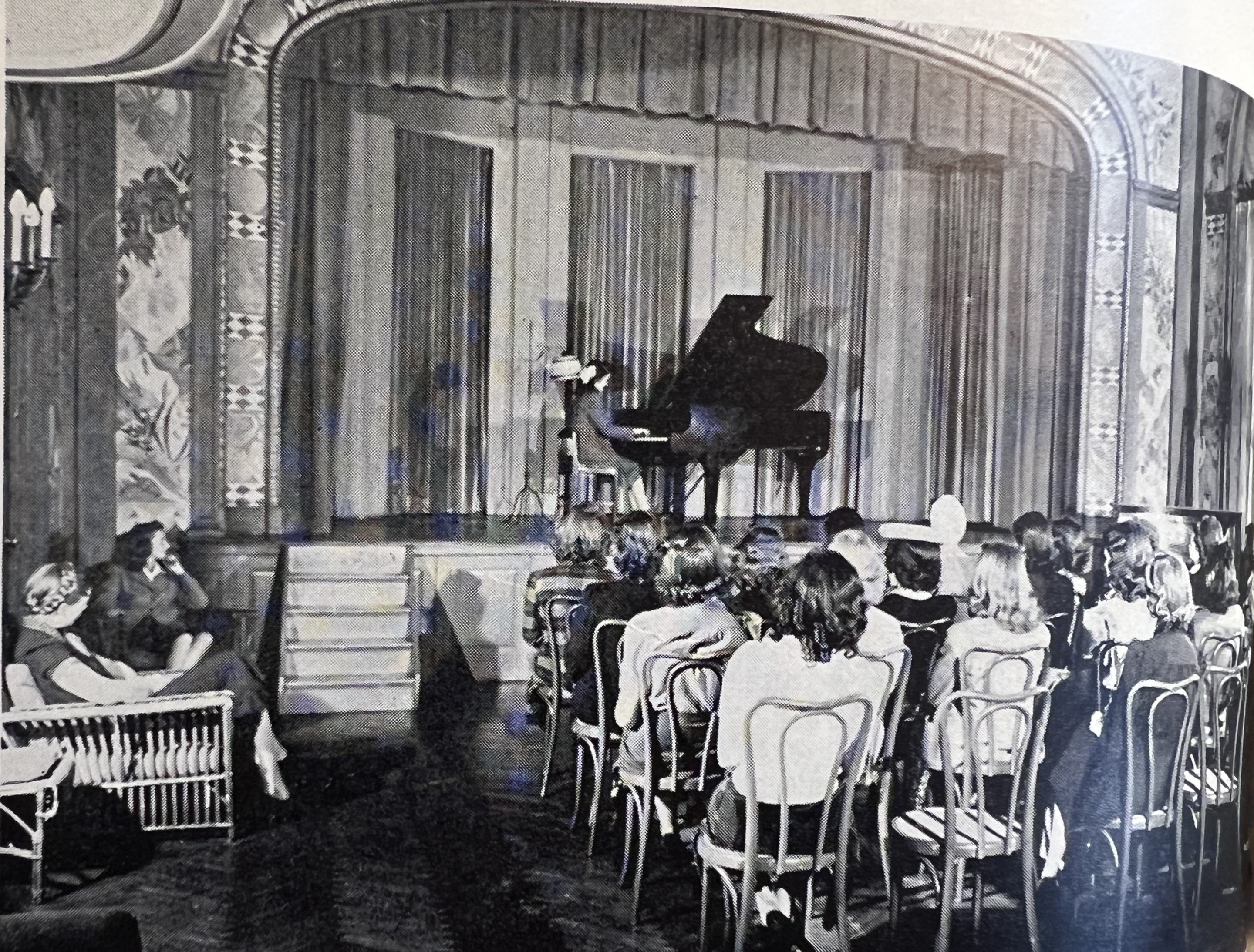 The ballroom or little theater. Photo circa 1941.