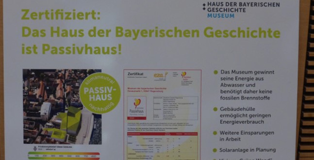 The House of Bavarian History is now also officially a Passive House building.          © Passive House Institute