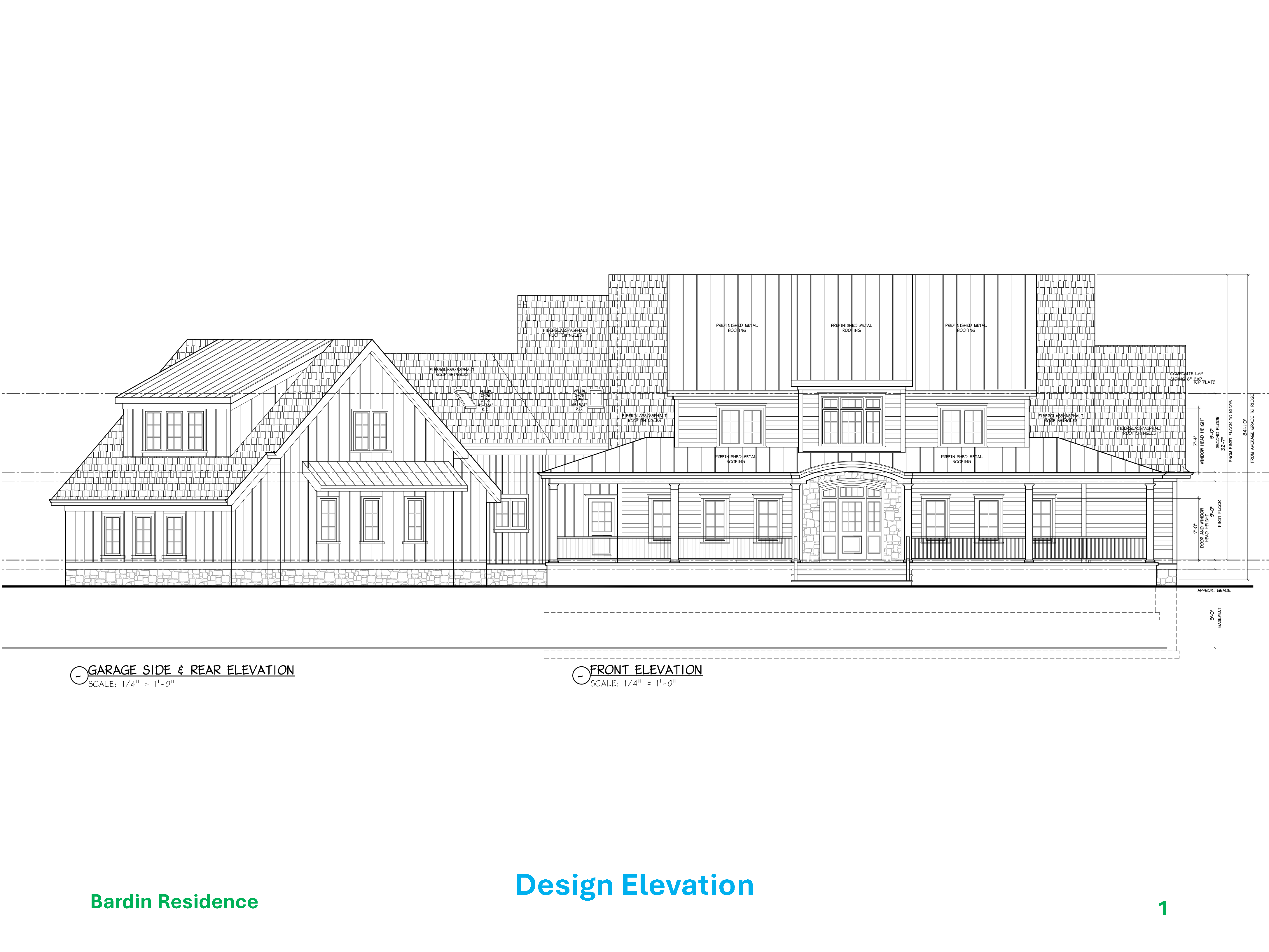 Figure 1 - ADG was the design architect initially engaged by the owner. They are not Passive House architects, but they know their way around the traditional style the owner expects.