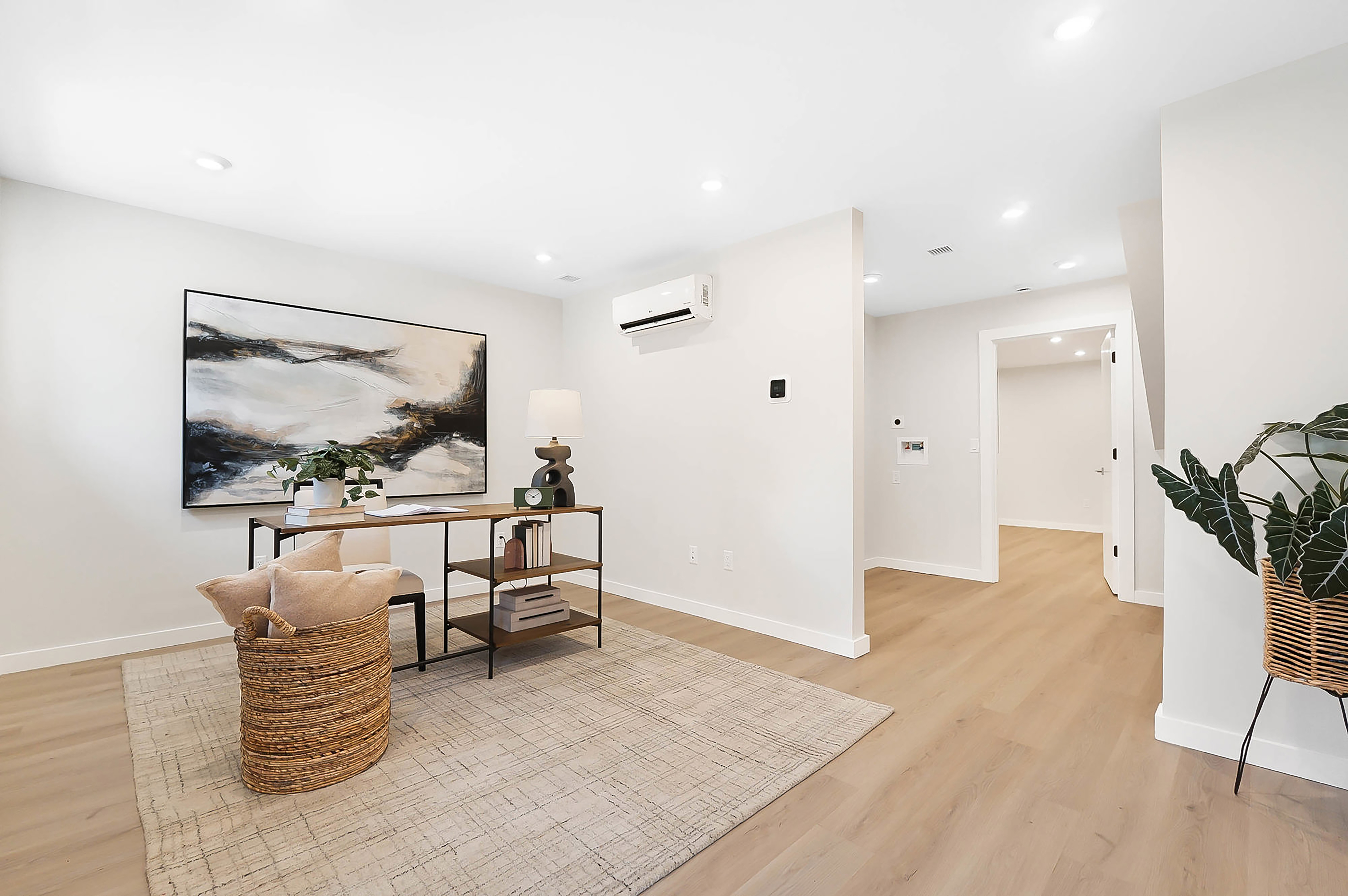 The flex space on the upper floor.