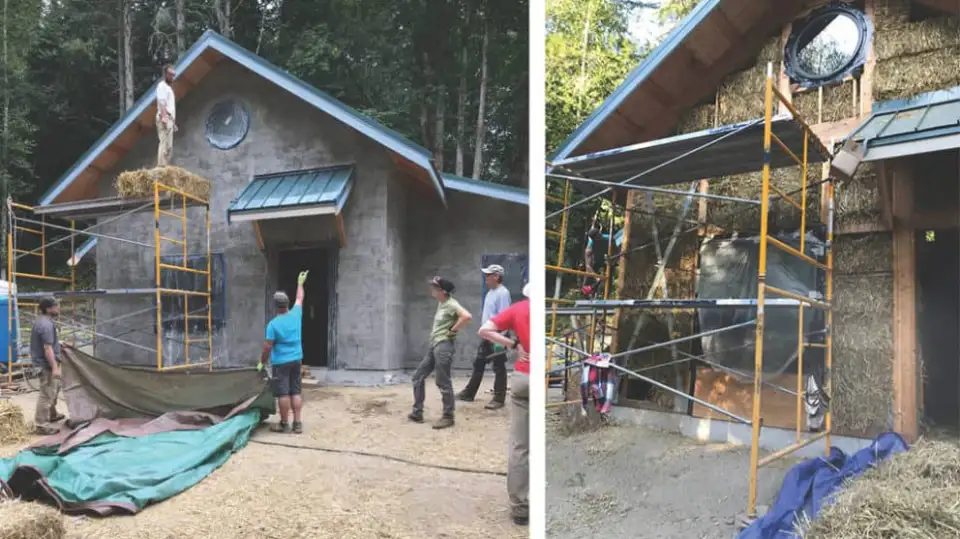 straw built passive house