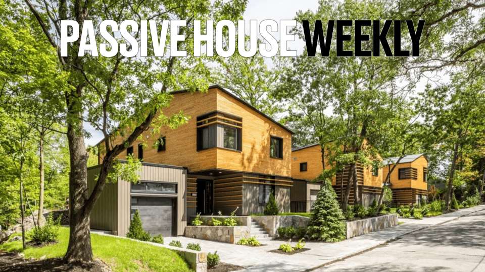 The featured project above are a trio of PHI-Certified homes in West Roxbury, MA.