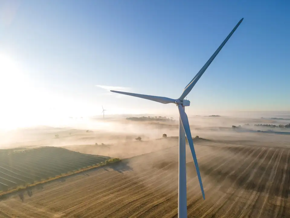 Carleton's two wind turbines provide the college with approximately 40% of its electricity needs.