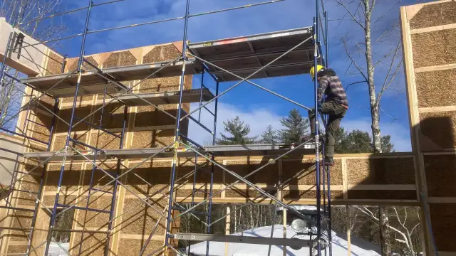 According to McArleton, the entire enclosure of a home made of S-SIPs can be assembled in just a few weeks.