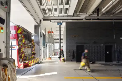 The interior of the apparatus bay.