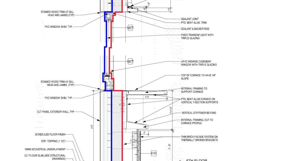 79K St 100DD Outlined Sections A 800   fifth floor